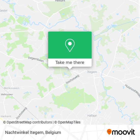 Nachtwinkel Itegem map