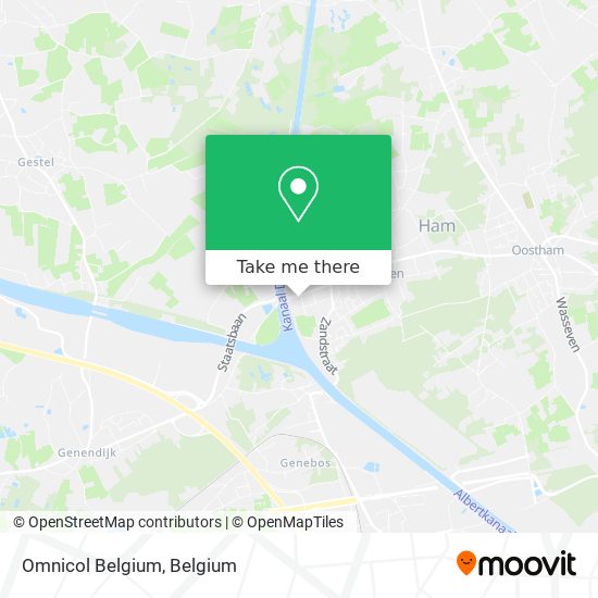 Omnicol Belgium map