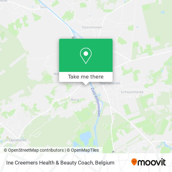 Ine Creemers Health & Beauty Coach map