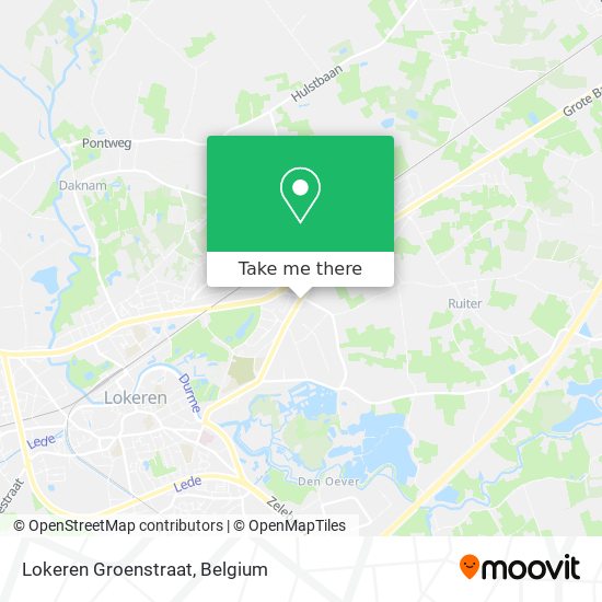 Lokeren Groenstraat map