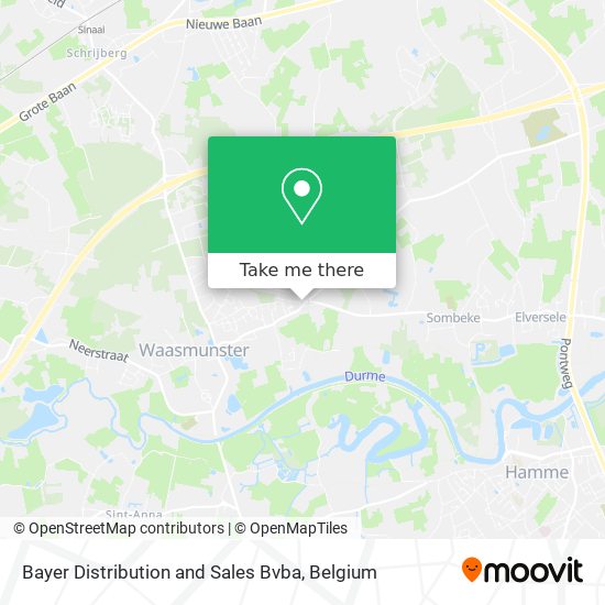 Bayer Distribution and Sales Bvba map