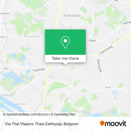 Vla-Thai Vlaams Thais Eethuisje map