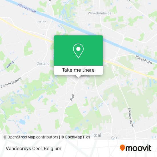 Vandecruys Ceel map