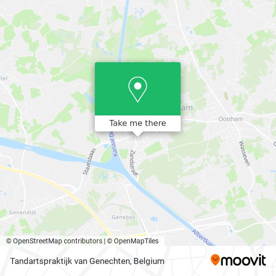 Tandartspraktijk van Genechten plan