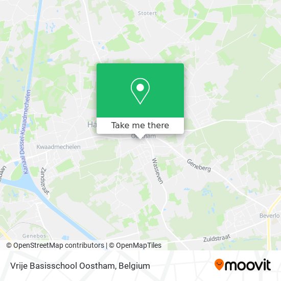 Vrije Basisschool Oostham map