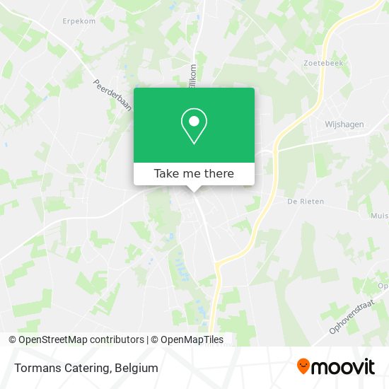 Tormans Catering map