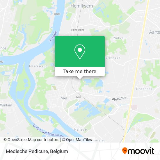 Medische Pedicure map