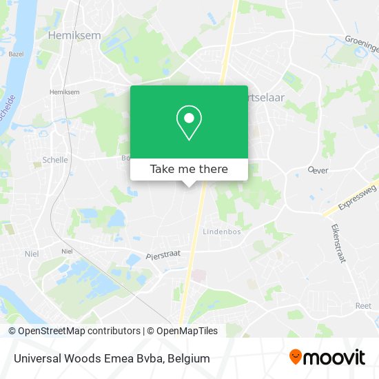 Universal Woods Emea Bvba map