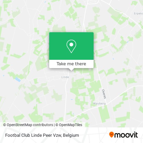 Footbal Club Linde Peer Vzw map
