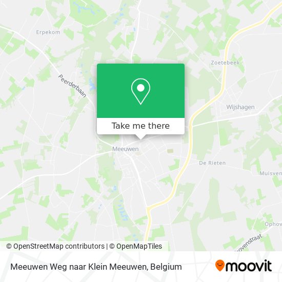 Meeuwen Weg naar Klein Meeuwen map