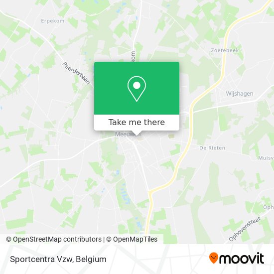 Sportcentra Vzw map