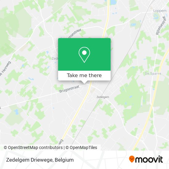 Zedelgem Driewege map