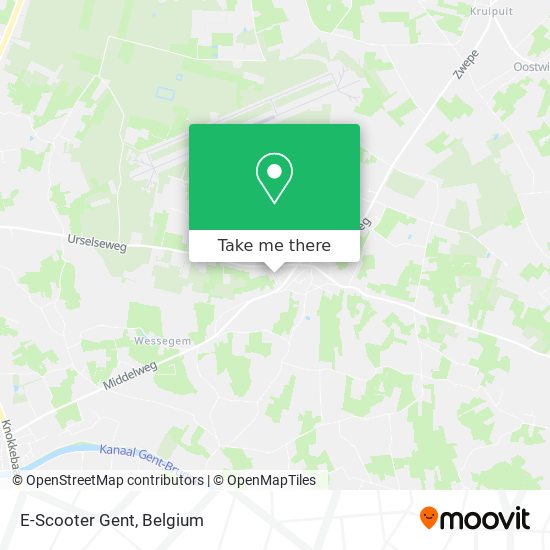 E-Scooter Gent map