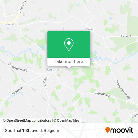Sporthal 't Stapveld map