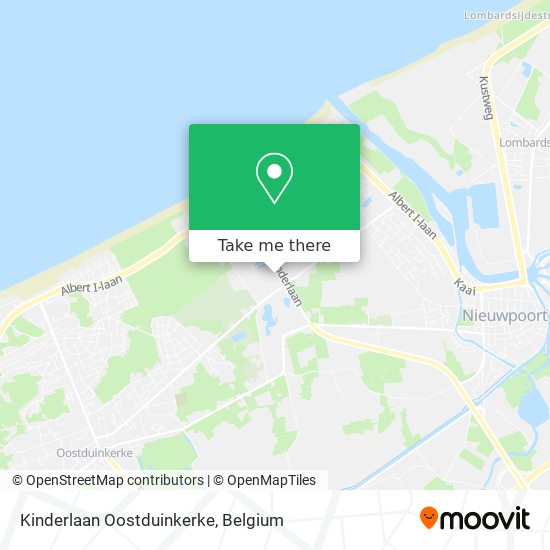 Kinderlaan Oostduinkerke plan