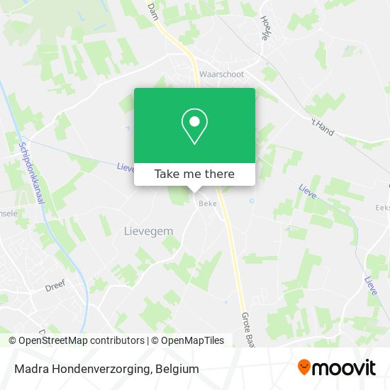 Madra Hondenverzorging map