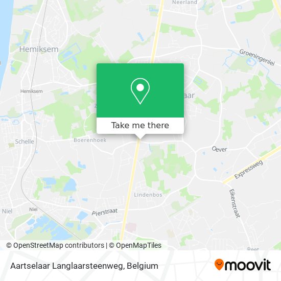 Aartselaar Langlaarsteenweg plan