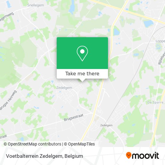 Voetbalterrein Zedelgem plan