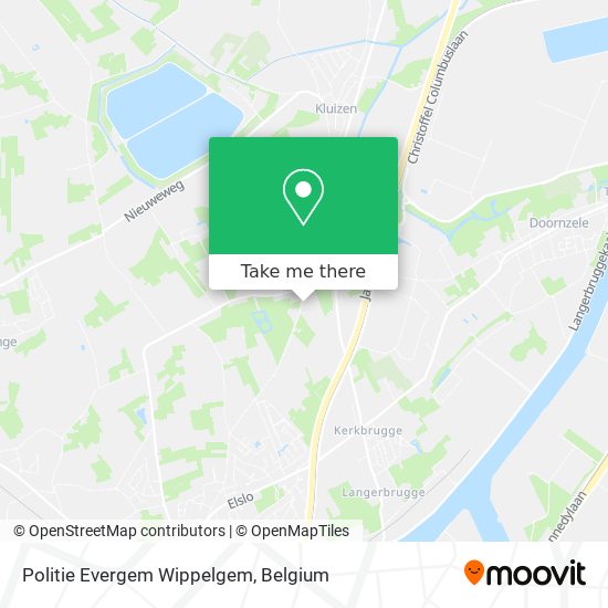 Politie Evergem Wippelgem map