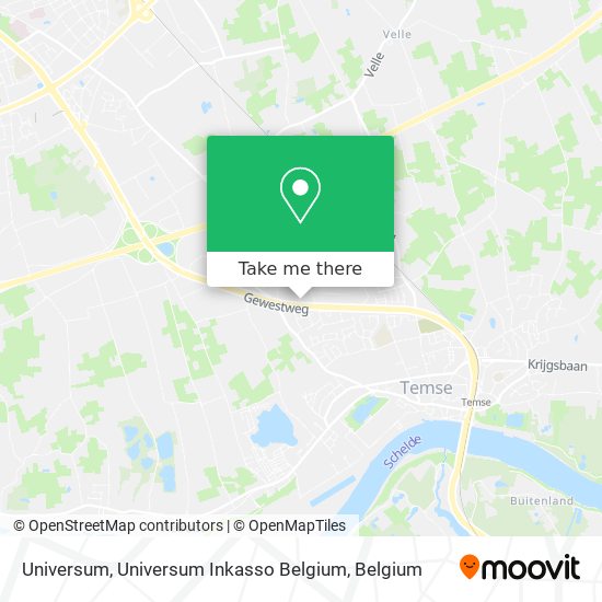 Universum, Universum Inkasso Belgium map