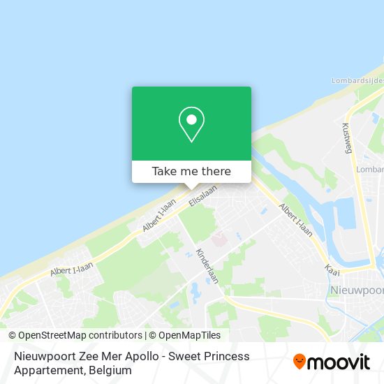 Nieuwpoort Zee Mer Apollo - Sweet Princess Appartement map