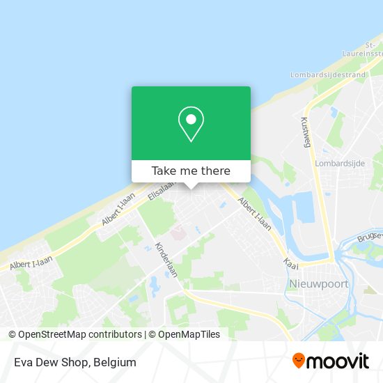 Eva Dew Shop map