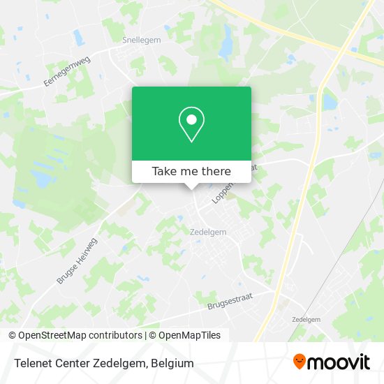 Telenet Center Zedelgem map