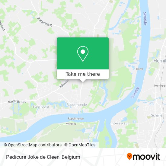 Pedicure Joke de Cleen map