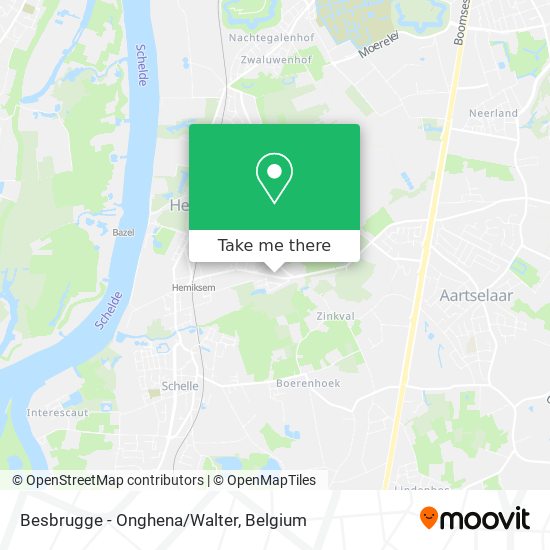 Besbrugge - Onghena/Walter map