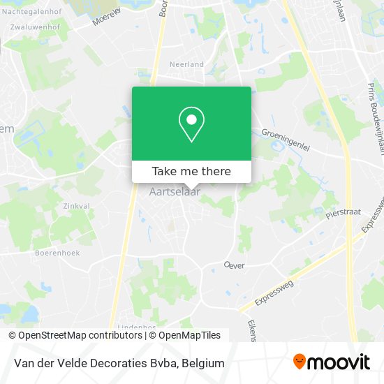 Van der Velde Decoraties Bvba map