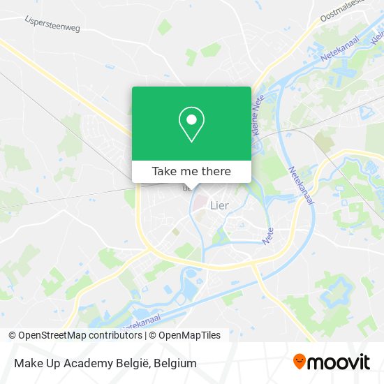 Make Up Academy België map