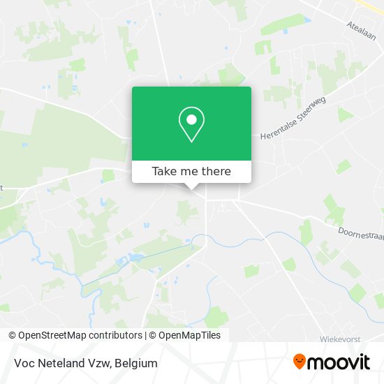 Voc Neteland Vzw map