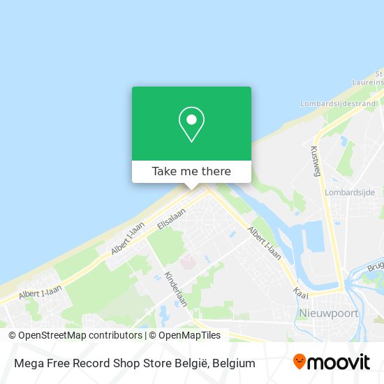 Mega Free Record Shop Store België map