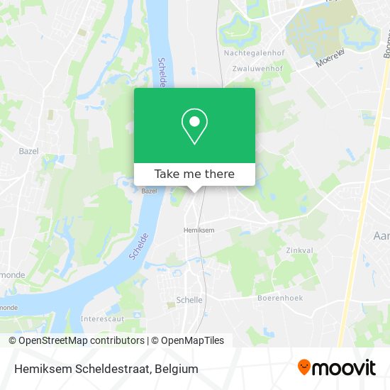 Hemiksem Scheldestraat map