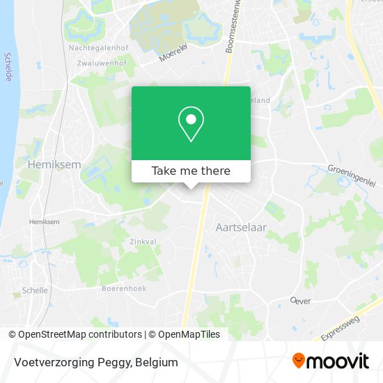 Voetverzorging Peggy map