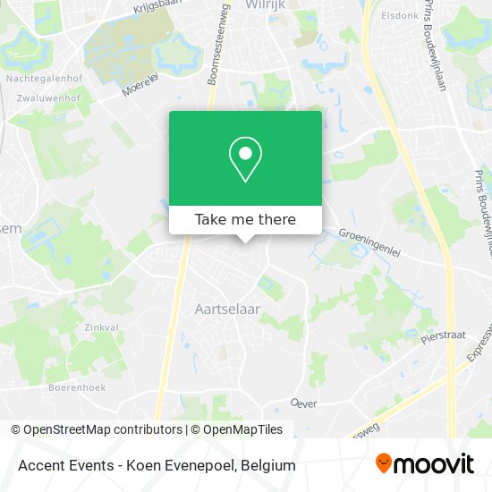 Accent Events - Koen Evenepoel map