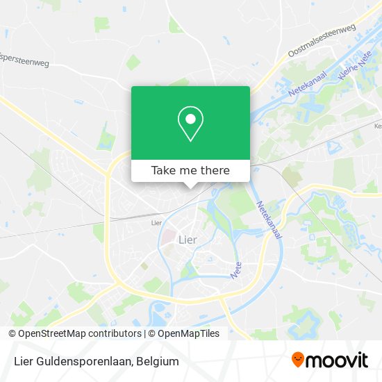 Lier Guldensporenlaan map