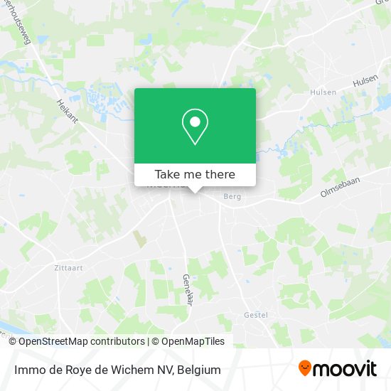 Immo de Roye de Wichem NV map
