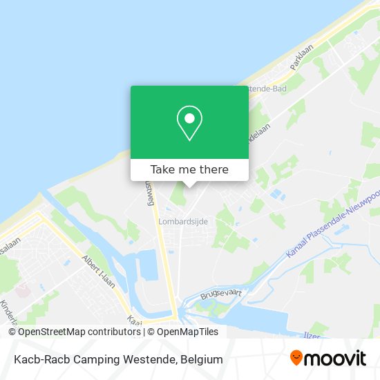 Kacb-Racb Camping Westende map