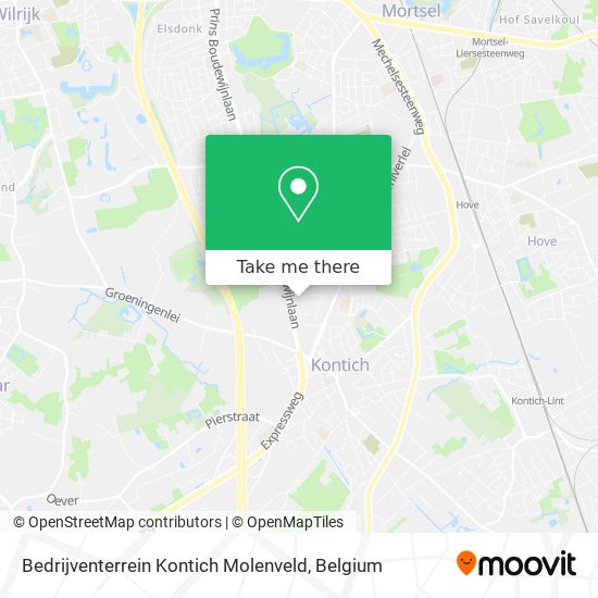 Bedrijventerrein Kontich Molenveld map