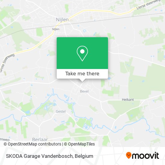 SKODA Garage Vandenbosch plan