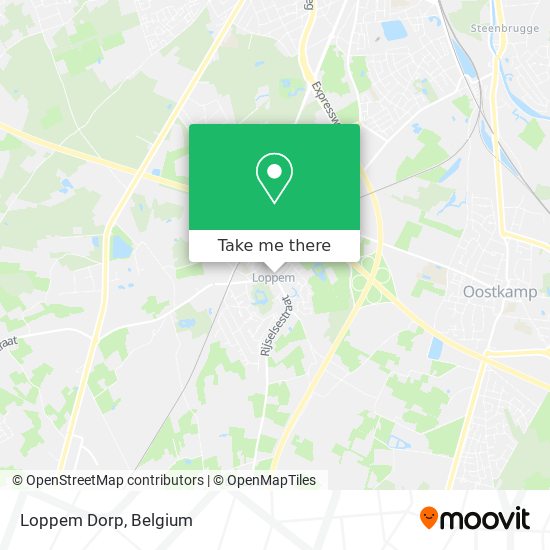 Loppem Dorp map