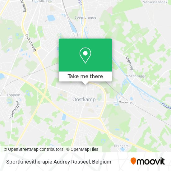 Sportkinesitherapie Audrey Rosseel map