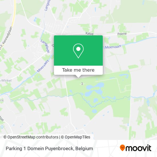 Parking 1 Domein Puyenbroeck map