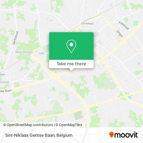 Sint-Niklaas Gentse Baan map