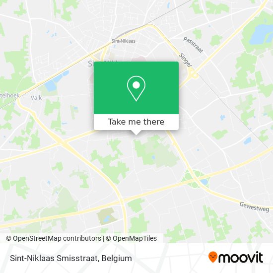Sint-Niklaas Smisstraat map