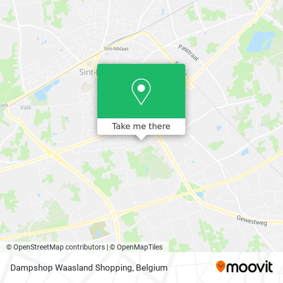 Dampshop Waasland Shopping map