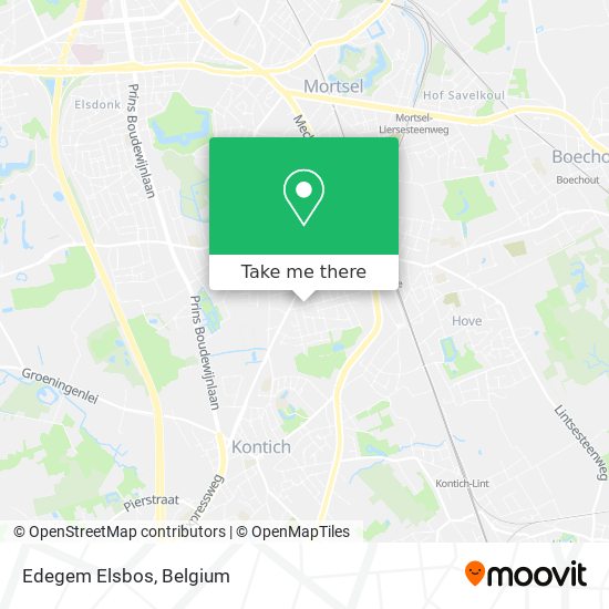 Edegem Elsbos map