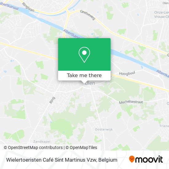 Wielertoeristen Café Sint Martinus Vzw map