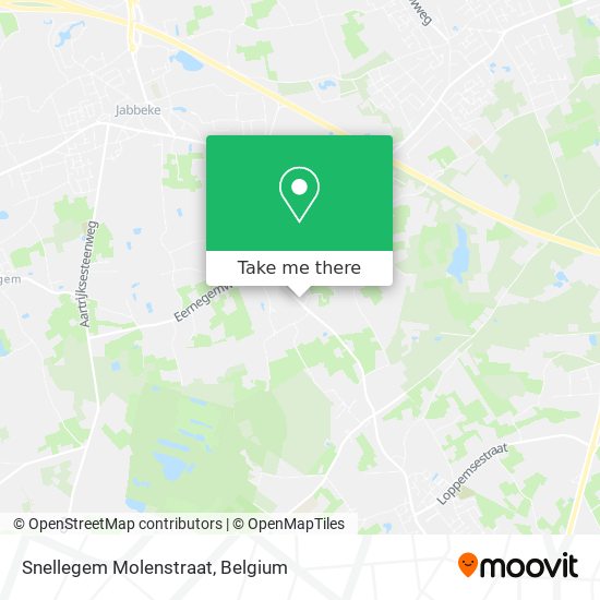 Snellegem Molenstraat map
